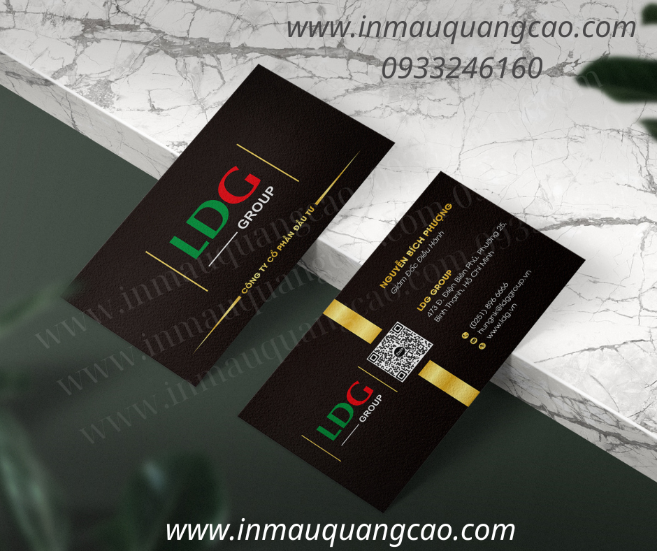 In danh thiếp giá rẻ Binh Dương - mẫu card visit cty đẹp
